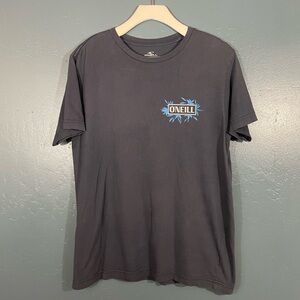 O’Neill Men’s Blue Logo Graphic Print Short Sleeve Standard Fit Tee Size M